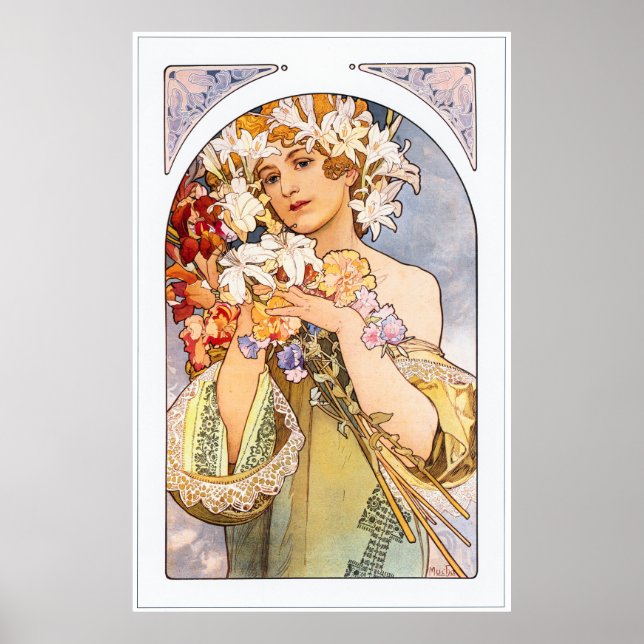 Alphonse Mucha Poster (Front)