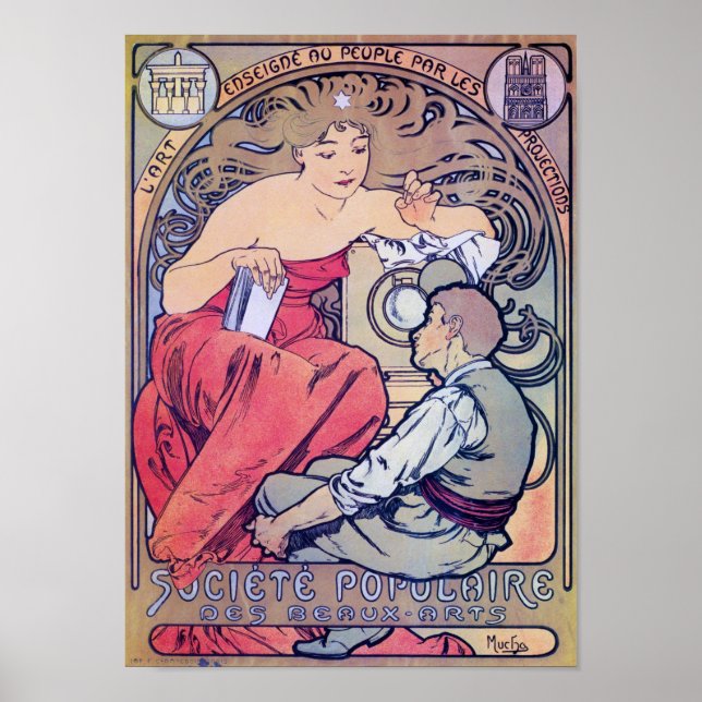 Alphonse Mucha Poster (Front)