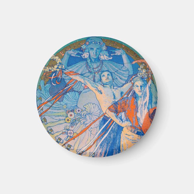 Alphonse Mucha Poster for Sokol Festival (1926) Magnet (Front)