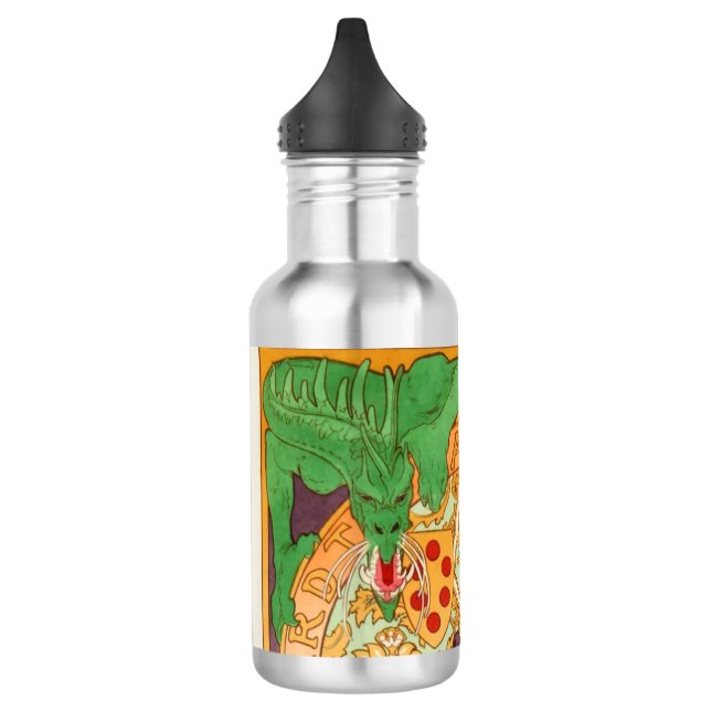 Alphonse Mucha Prince and Dragon 532 Ml Water Bottle (Left)