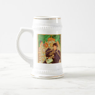 Alphonse Mucha Prince and Dragon Beer Stein