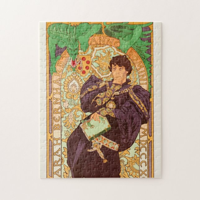 Alphonse Mucha Prince and Dragon Jigsaw Puzzle (Vertical)