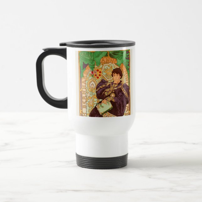 Alphonse Mucha Prince and Dragon Travel Mug (Left)