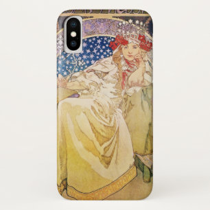 Alphonse Mucha Princess Hyacinth Art Nouveau iPhone X Case
