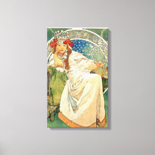 Alphonse Mucha Princess Hyacinth Canvas Poster Print