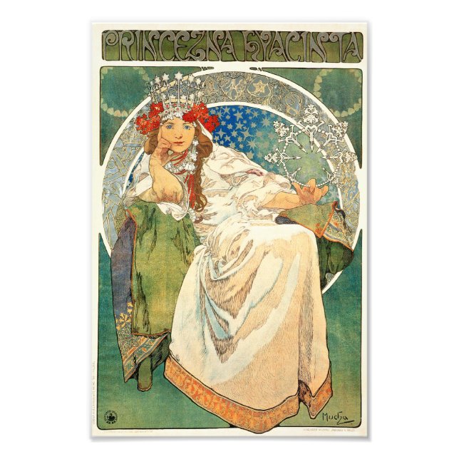 Alphonse Mucha Princess Hyacinth Print (Front)