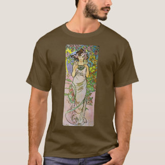 Alphonse Mucha Rose T-Shirt