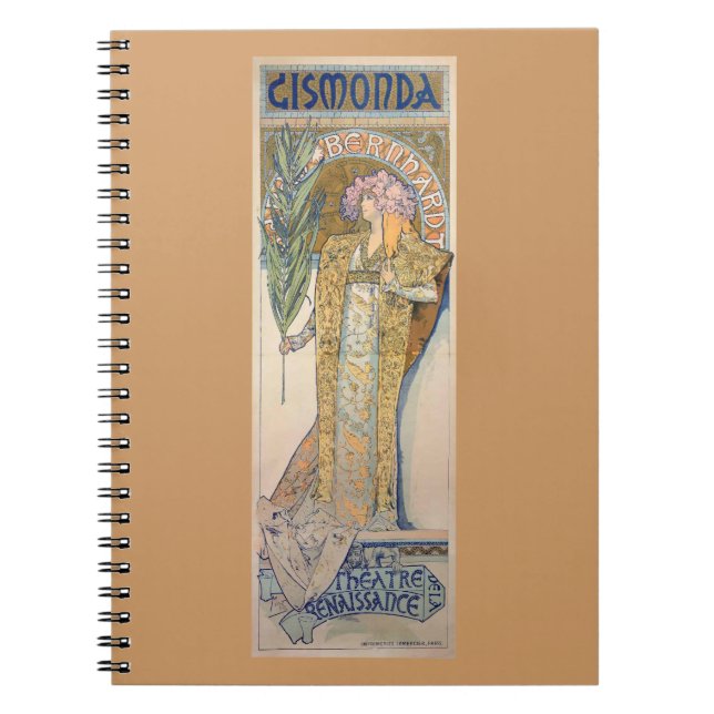 Alphonse Mucha - Sarah Bernhard Painting Notebook (Front)