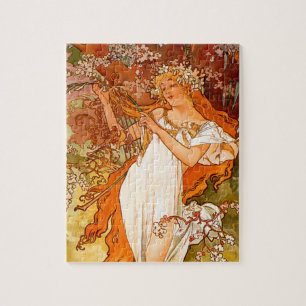 Alphonse Mucha Spring Jigsaw Puzzle