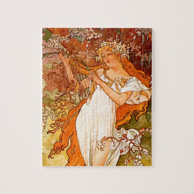 Alphonse Mucha Spring Jigsaw Puzzle (Vertical)