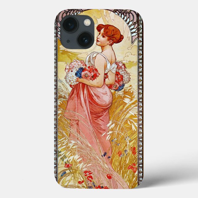 Alphonse Mucha Summer Case-Mate iPhone Case (Back)