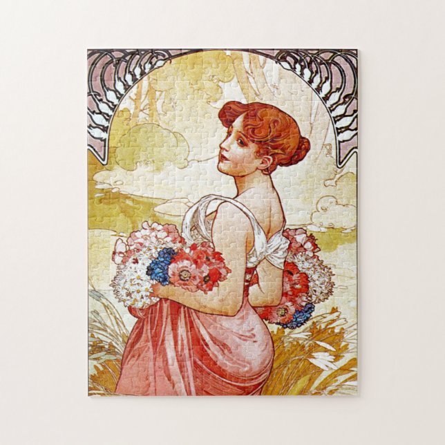 Alphonse Mucha Summer Jigsaw Puzzle (Vertical)