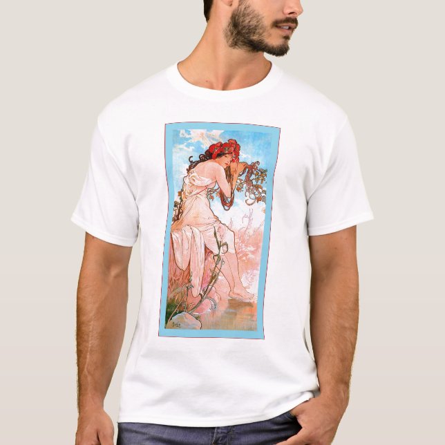 Alphonse Mucha T-Shirt (Front)