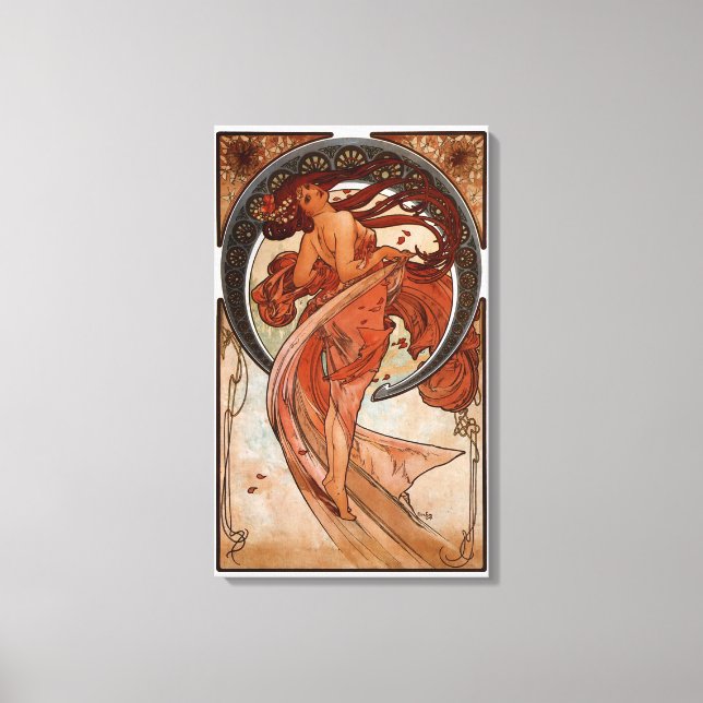 Alphonse Mucha The Dance Canvas Print (Front)