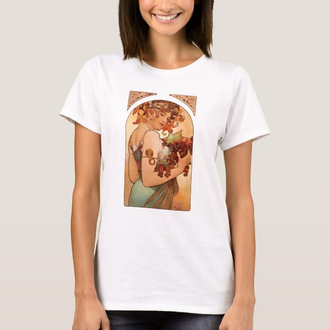 Alphonse Mucha - The Fruits T-Shirt (Front)