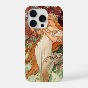 Alphonse Mucha, The Seasons (1896) Spring iPhone 15 Pro Case