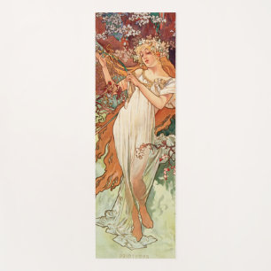 Alphonse Mucha, The Seasons (1896) Spring Yoga Mat