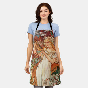 Alphonse Mucha, The Seasons, Spring Apron