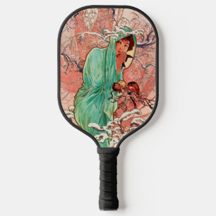 Alphonse Mucha, The Seasons, Winter (1896)  Pickleball Paddle