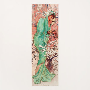 Alphonse Mucha, The Seasons, Winter (1896) Yoga Mat
