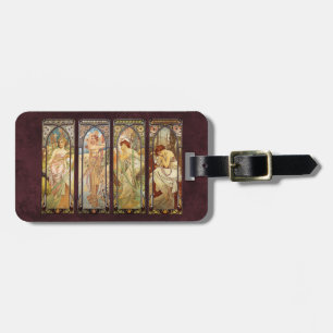 Alphonse Mucha, The Times of the Day Luggage Tag