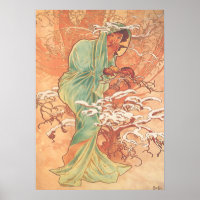 Alphonse Mucha – The Winter –The Seasons