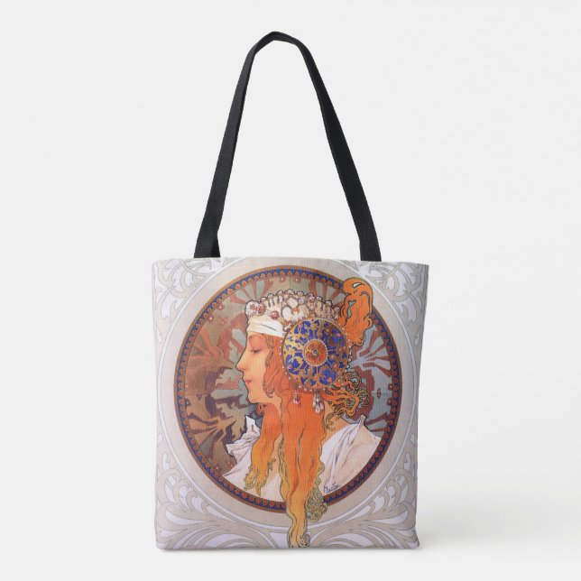 Alphonse Mucha Tote Bag (Back)