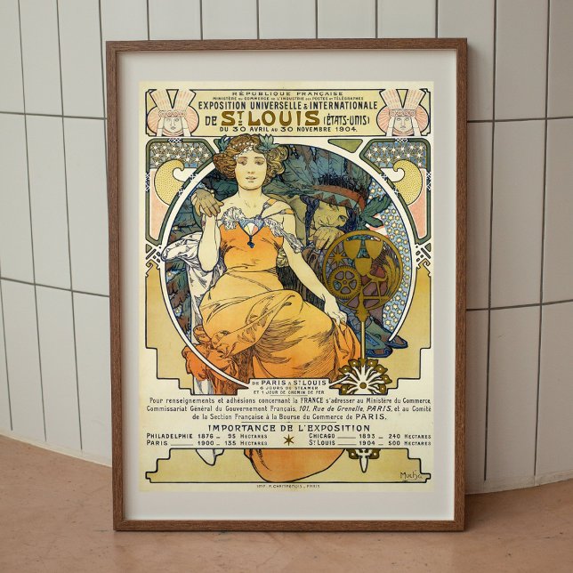 Alphonse Mucha vintage art nouveau poster (Creator Uploaded)
