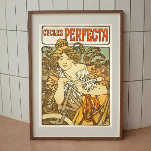 Alphonse Mucha vintage poster wall art 