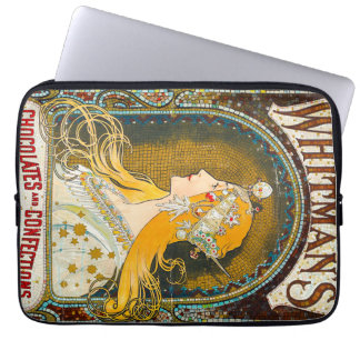 Alphonse Mucha Vintage Whitman's Ad Laptop Sleeve