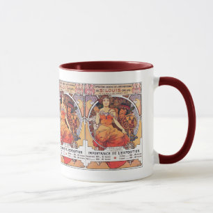 Alphonse Mucha -  World's Fair 1904  St. Louis Mug