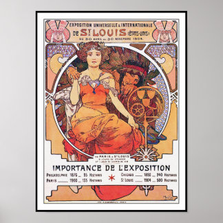 Alphonse Mucha - World's Fair 1904 St. Louis Poster