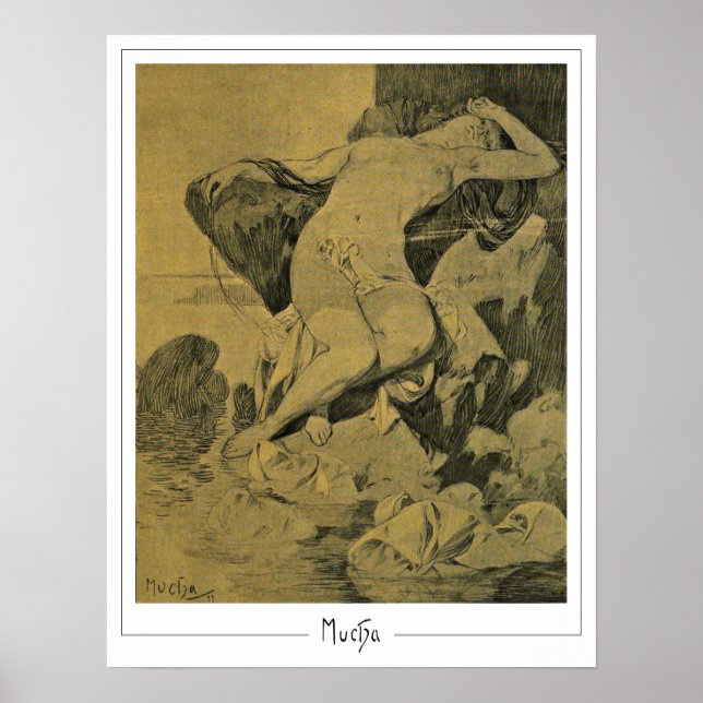 Alphonse Mucha Zedign Art Poster #242 (Front)