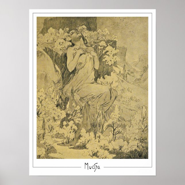 Alphonse Mucha Zedign Art Poster #285 (Front)