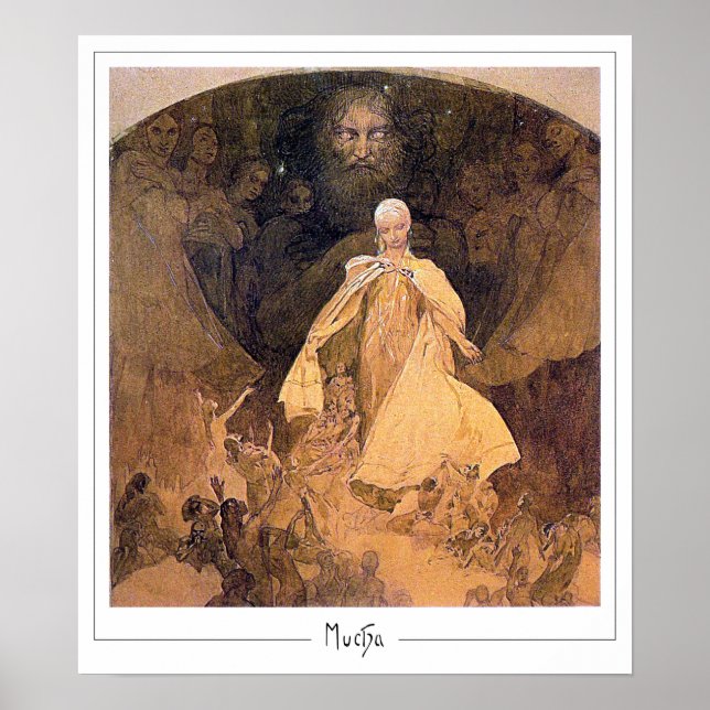 Alphonse Mucha Zedign Art Poster #328 (Front)