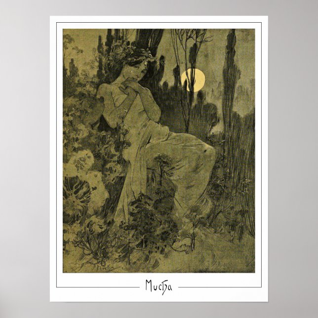 Alphonse Mucha Zedign Art Poster #352 (Front)