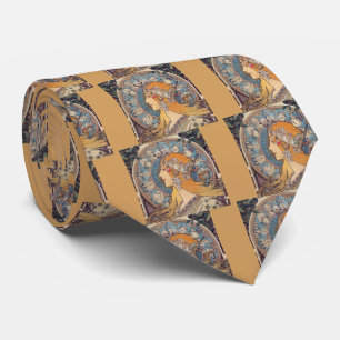 Alphonse Mucha , “Zodiac” Tie
