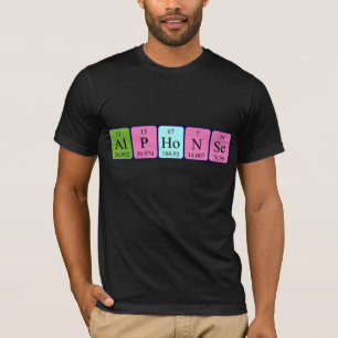 Alphonse periodic table name shirt
