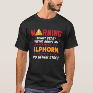 Alphorn Musical Instrument Horn Joke Graphic T-Shirt