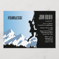 Alpine Climber Invitation