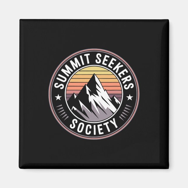 Alpine Climbing Peak Bygger Mountaineer  Magnet (Front)