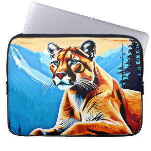 Alpine Cougar View Design Laptop Sleeve