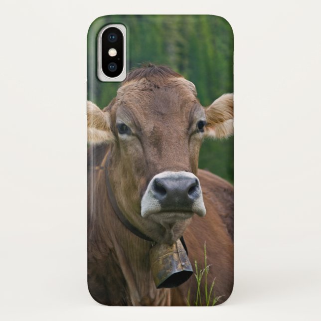 Alpine Cow iPhone X Case (Back)