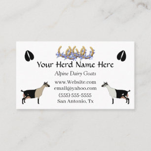 Alpine Dairy Goat Business Card