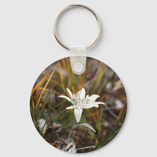 Alpine Edelweiss Key Ring (Front)
