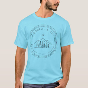 Alpine Edition Badge Mountains Pines Compass T-Shirt