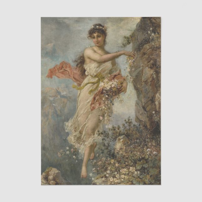 Alpine Flora by Hans Zatzka Tissue Paper (Front)