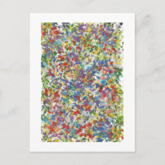 Alpine flower art by RRW 2025 Postcard