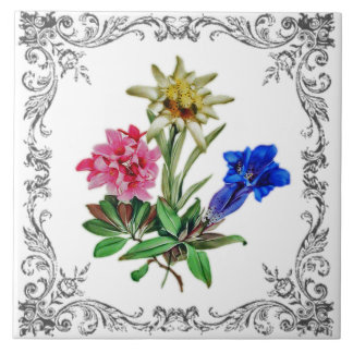 Alpine Flowers Tile