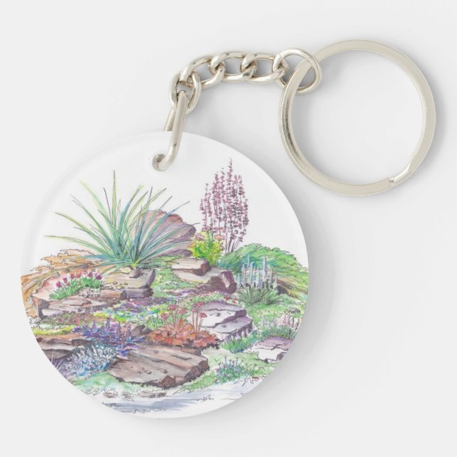 Alpine Garden Landscaping Key Ring (Back)